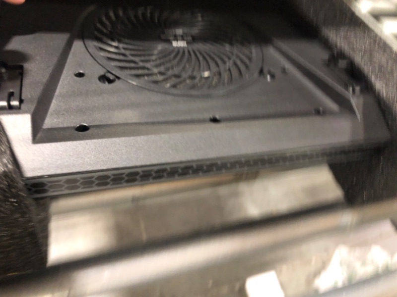 Photo 1 of 2023 New Gaming Laptop Cooling Pad with Powerful Turbofan, RGB Laptop Cooler Radiator with Infinitely Variable Speed, Touch Control, LCD Screen, 3-Port USB, Seal Foam for Rapid Cooling Laptop 15-19in V12(Hub+RGB)