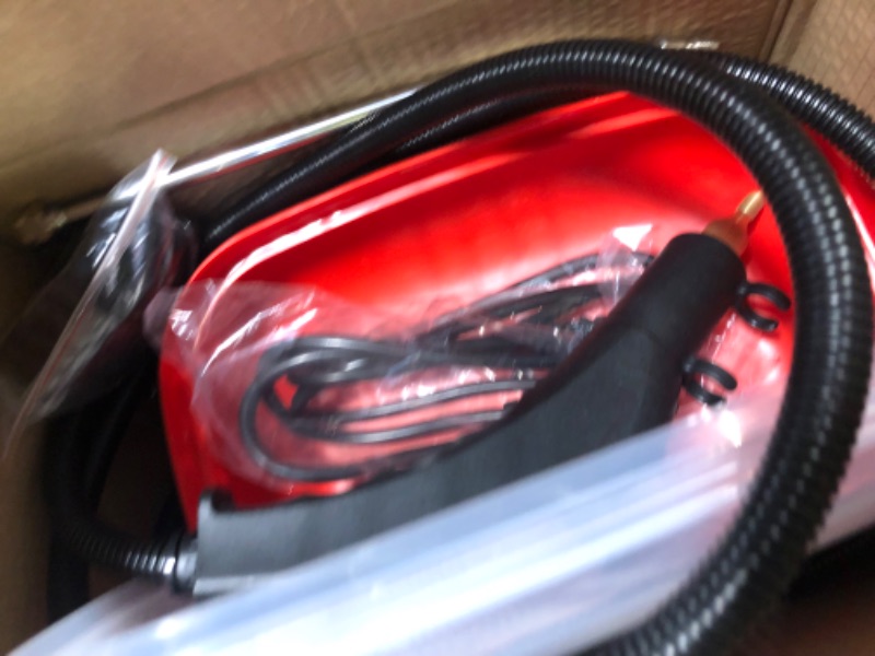 Photo 4 of 2500W Handheld Steam Cleaner High Temperature Pressurized Steam Cleaning Machine Portable Car Steamer with Brush Heads (Red)