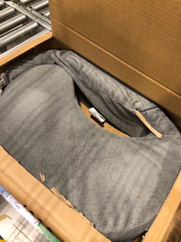 Photo 1 of **USED NEEDS CLEANED**  My Brest Friend Deluxe Nursing Pillow for Breastfeeding & Bottle Feeding, Enhanced Posture Support, Double Straps & Removable Extra Soft Slipcover, Evening Grey Deluxe Evening Grey