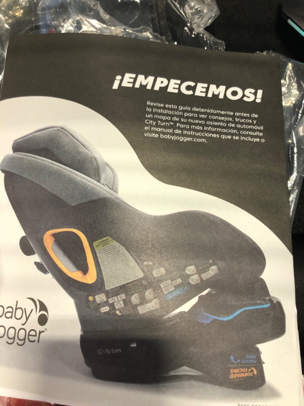 Photo 5 of Baby Jogger City Turn Rotating Convertible Car Seat | Unique Turning Car Seat Rotates for Easy in and Out, Onyx Black