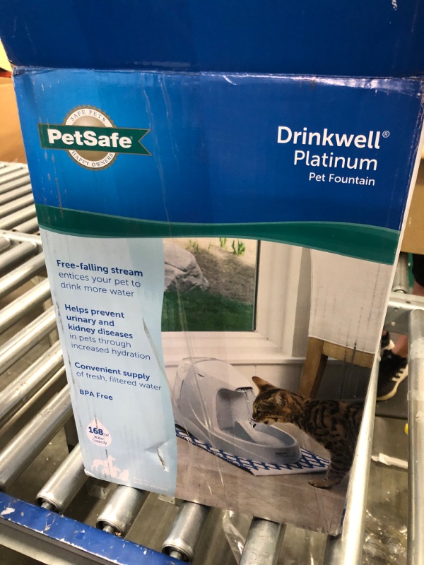 Photo 2 of **USED ** PetSafe Drinkwell Platinum Dog and Cat Water Fountain, Automatic Drinking Fountain for Pets, 168 Ounce