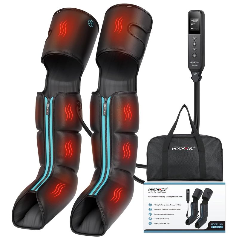 Photo 1 of CINCOM Leg Massager - Upgraded Foot Calf Thigh Massager with Heat and Compression for Circulation and Pain Relief(FSA or HSA Eligible)

