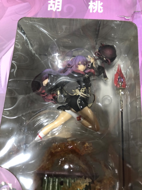 Photo 1 of Genshin Impact Hu Tao 1/7 Figure miHoYo Game Character PVC Anime Model Fighting Hu Tao