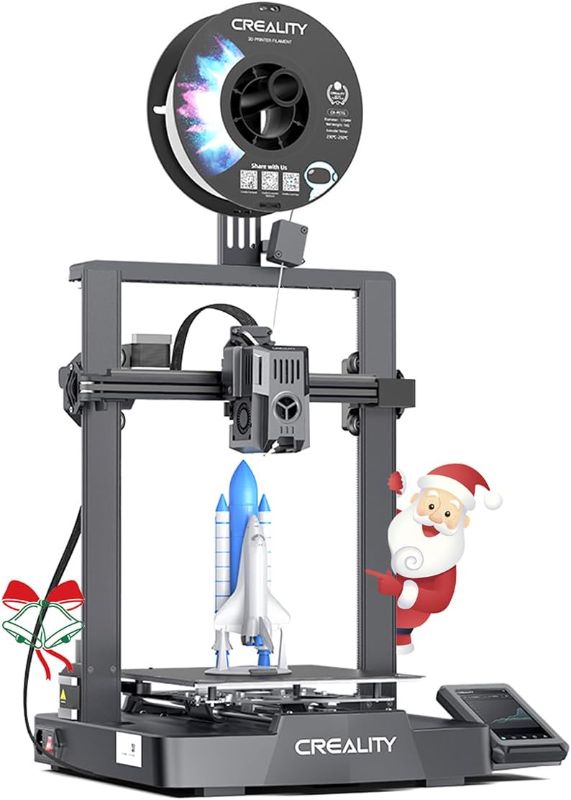 Photo 1 of Creality Official Ender 3 V3 KE 3D Printer, 500mm/s Max Printing Speed CR Touch Auto Leveling Upgraded Sprite Direct Extruder X-axis Linear Rail Print Size 220 * 220 * 240mm
