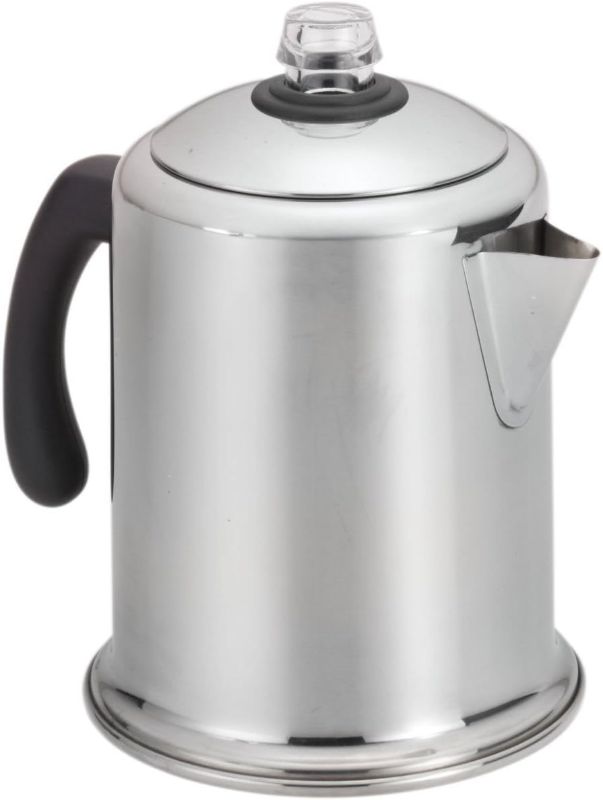 Photo 1 of Farberware 50124 Classic Yosemite Stainless Steel Coffee Percolator - 8 Cup, Silver
