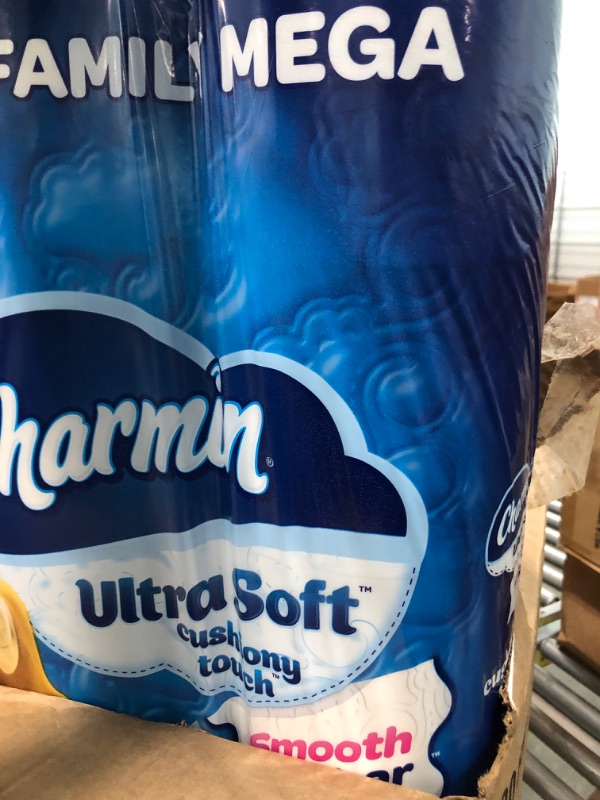 Photo 5 of Charmin Ultra Soft Cushiony Touch Toilet Paper, 30 Family Mega Rolls = 153 Regular Rolls CHRM SFT 30FM