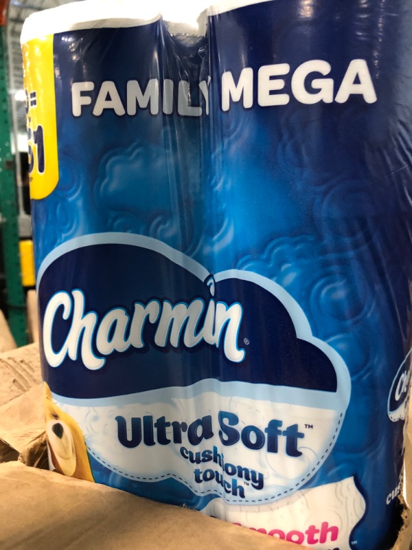 Photo 4 of Charmin Ultra Soft Cushiony Touch Toilet Paper, 30 Family Mega Rolls = 153 Regular Rolls CHRM SFT 30FM