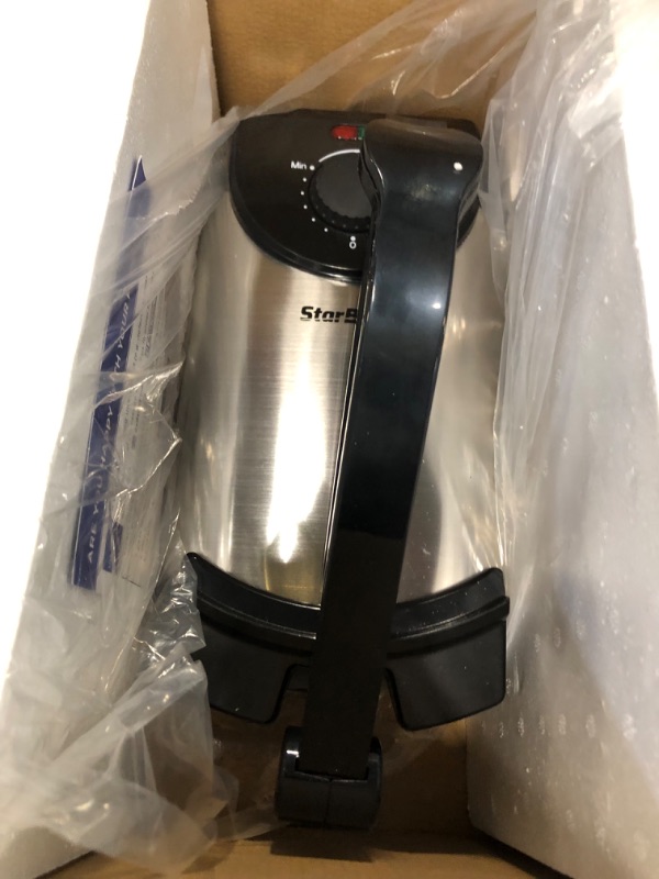 Photo 4 of 10inch Roti Maker by StarBlue with FREE Roti Warmer - The automatic Stainless Steel Non-Stick Electric machine to make Indian style Chapati, Tortilla, Roti AC 110V 50/60Hz 1200W SB-SW2093