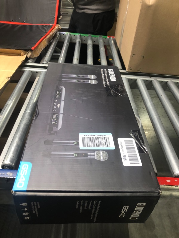 Photo 1 of GUDEHOLO 4-Channel Wireless Microphone System, Quad UHF Metal Cordless Mic, 4x25 Channels, Professional Cordless Mic System for Church, DJ, Karaoke,Wedding, Home KTV Set…