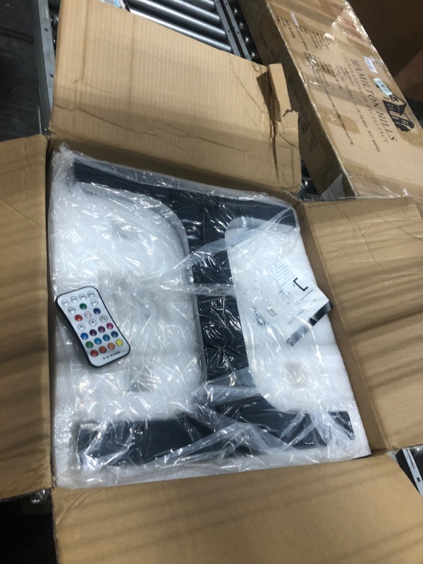 Photo 1 of MATHOWAL Floating Shoe Display Stand?Magnetic Levitating Shoes Display Rack Bilateral 360° Shoes Stand with 16 Colors LED for Exhibition Hall/Room Decoration Night Lamp