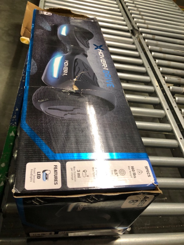 Photo 4 of ***FOR PARTS ONLY***

Hover-1 Drive Electric Hoverboard | 7MPH Top Speed, 3 Mile Range, Long Lasting Lithium-Ion Battery, 6HR Full-Charge, Path Illuminating LED Lights Black