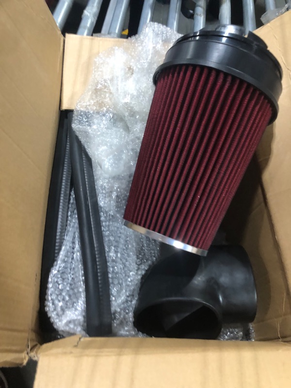 Photo 2 of BAGARAATAN 4" Cold Air Intake System with Heat Shield for 99-06 GMC/Chevy V8 4.8L 5.3L 6.0L Silverado 1500/2500/3500 99-06BLACK 4" Cold Air Intake System