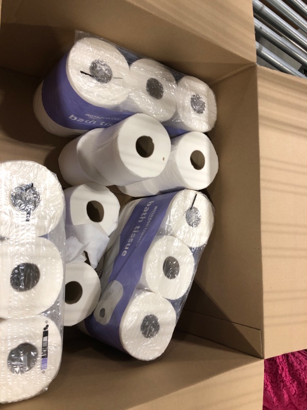 Photo 1 of 24 pack amazon basic toilet paper