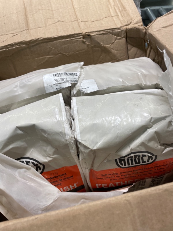 Photo 1 of Ardex Feather Finish Grey/Gray/Gris Self-Drying Cement Based Pack of 4 Bags 10 Lbs