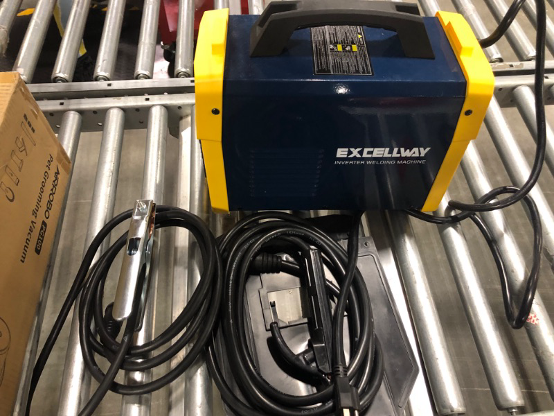 Photo 3 of EXCELLWAY Stick Welder, 200A TIG Welder,110V/220V IGBT Inverter Portable Welder,Digital Display Built-in Hot Start ARC Force Welding Machine, Blue-Yellow, 16.73 x 13.35 x 9.41 inches (WM-2A)