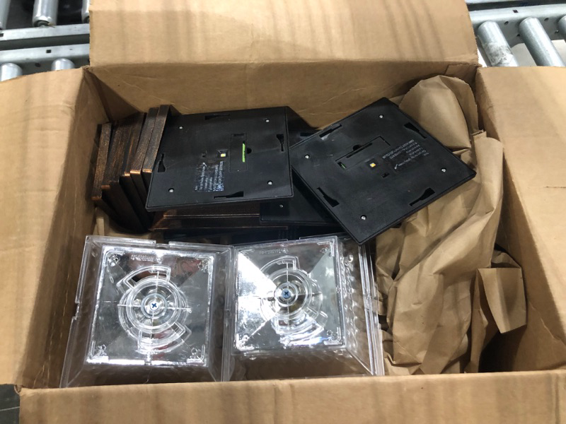 Photo 1 of Solar Post Cap Lights Outdoor LED Lighting Deck Fence Cap Light Two Light Modes Warm White/Bright White Suitable for 4x4 Wooden Posts Brushed Copper 6PK