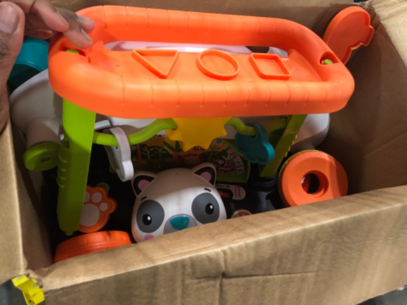 Photo 1 of Fisher-Price 2-Sided Steady Speed Panda Walker, interactive baby walking toy with activities and learning songs [Amazon Exclusive]