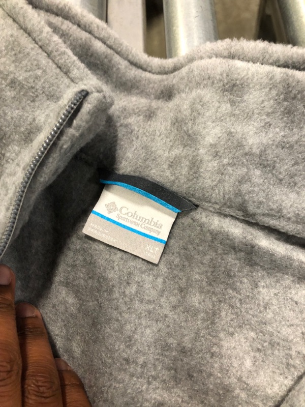 Photo 4 of Columbia Men's Steens Mountain 2.0 Full Zip Fleece Jacket Light Grey Heather X-Large Tall