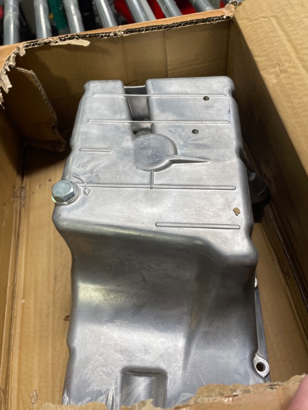 Photo 1 of A-Premium Engine Oil Pan Sump with Drain Plug Compatible with Chevy Cruze 2010-2014, Sonic 2013-2017, Trax 2013-2014, 1.8L and with Automatic Trans (No Oil Level Sensor)
