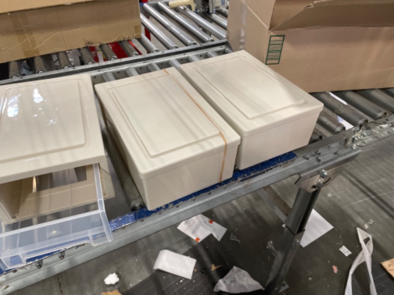 Photo 1 of Neadas 6 Quart Plastic Stacking Storage Drawer Unit, 3 Packs