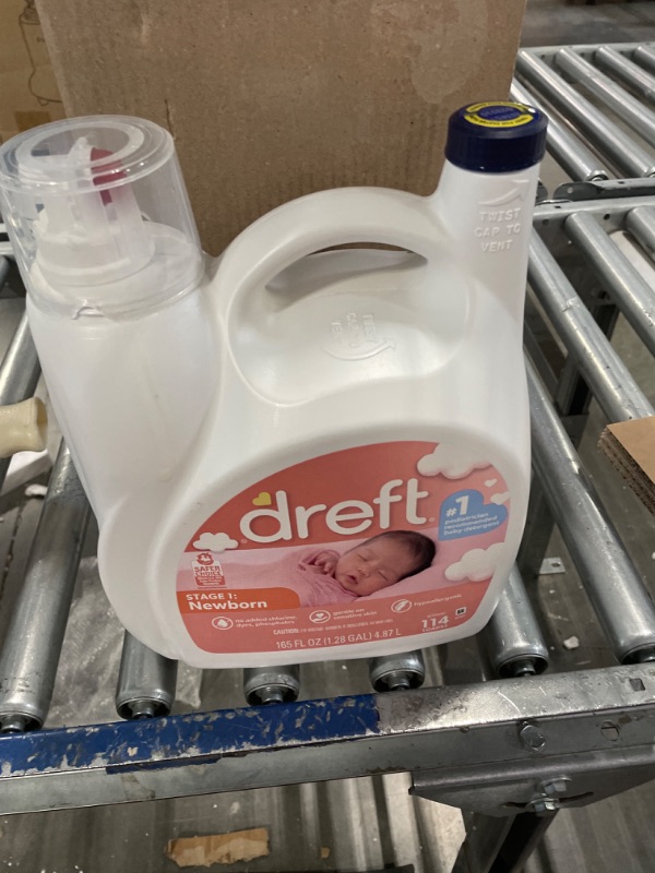 Photo 2 of Dreft Stage 1: Newborn Baby Liquid Laundry Detergent 114 loads 165 fl oz Laundry Detergent Liquid, 114 Loads