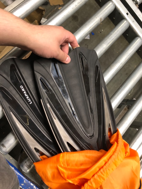 Photo 3 of **Good Used**LUXPARD Diving Fins, Powerful Efficient Open Heel Scuba Diving Fins, Flippers for Snorkeling and Freediving with Adjustable Buckles S/M | US Man 4.5-8.5 | Woman 5.5-9.5 | EU 38-42