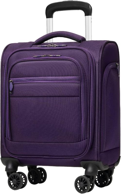 Photo 1 of Coolife Luggage Underseat Luggage Carry On Suitcase Softside Luggage Lightweight Rolling Travel Bag Spinner Luggage