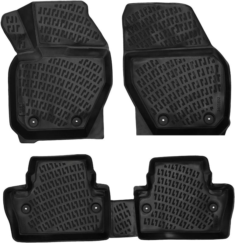 Photo 1 of Croc Liner Floor Mats Front and Rear All Weather Custom Fit Floor Liner Compatible with Volvo XC-60/2010-2017