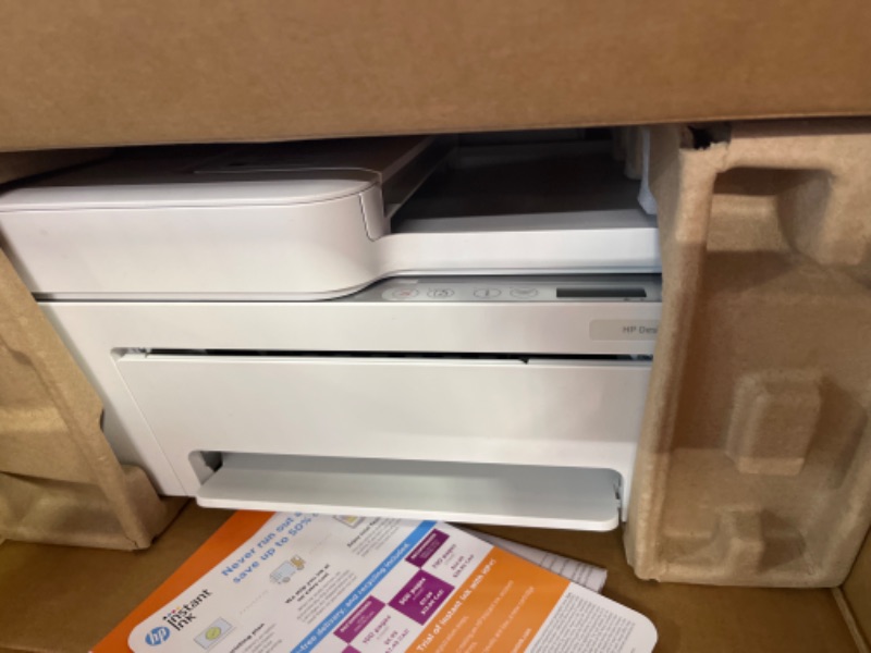 Photo 1 of ***no inks***HP DeskJet 4155e Wireless Color All-in-One Printer & 67XL Tri-Color High-Yield Ink Cartridge | 3YM58AN & 67XL Black High-Yield Ink Cartridge | 3YM57AN Printer + Tri-color Ink + Black Ink