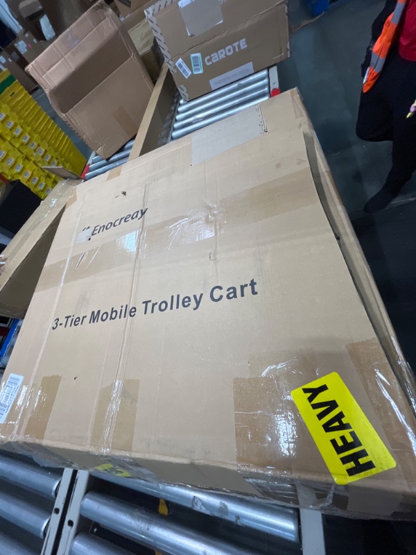 Photo 1 of ***FOR PARTS ONLY***

Mobile Medical Carts 3 Tier Professional Utility Cart 330 LBS Max Load Rolling Crash Cart Ultrasound Trolley with Wheels Drawers Dirt Bucket Sharps Box Storage Basket for Hospital Dental Clinic Home 3-Tier Cart with Accessories