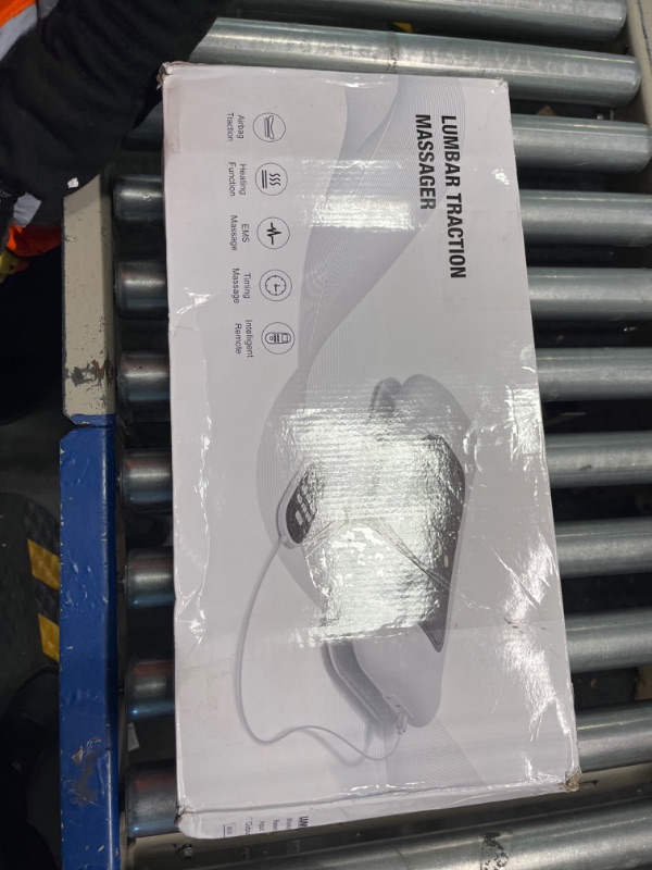 Photo 1 of Auxoliev Electric Lumbar Traction with Heat Back Massager FSA HSA Eligible with Dynamic Airbag Back Stretching, 3 Level Hot Compress , Electrotherapy with EMS TENS,Relieve Lower Back & Sciatica Pain