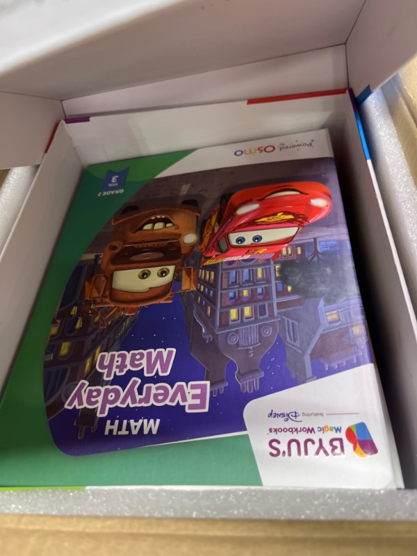 Photo 1 of BYJU’S Learning Kits: Disney, 2nd Grade Premium Edition (App + 8 Workbooks) Ages 6-8, Featuring Disney & Pixar Characters - Learn Grammar, Multiplication/Division & Writing - Osmo iPad Base Included iPad 2nd Grade