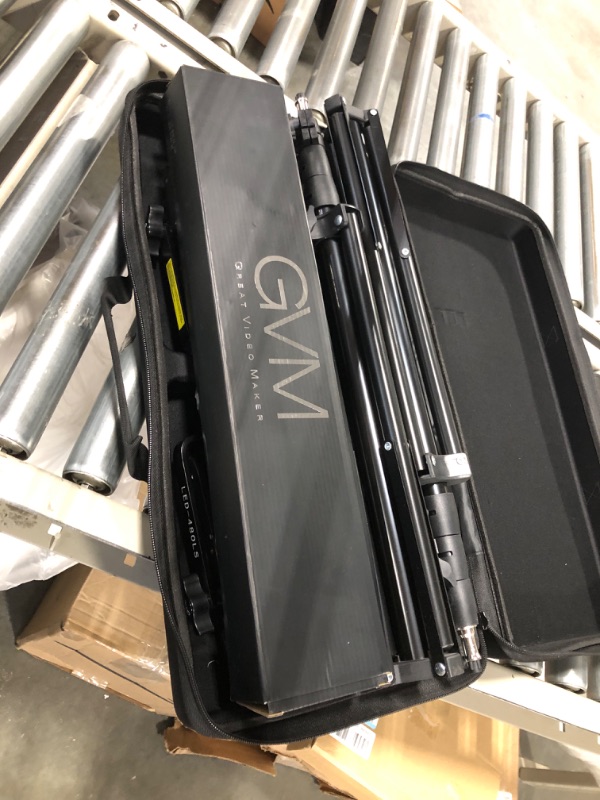 Photo 1 of GVM 2 Pack LED Video Lighting Kits with APP Control, Bi-Color Variable 2300K~6800K with Digital Display Brightness of 10~100% for Video Photography, CRI97+ TLCI97 Led Video Light Panel +Barndoor