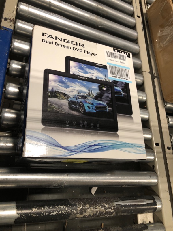 Photo 2 of FANGOR 10.5'' Dual DVD Player for Car Portable Headrest Video Players with 2 Mounting Brackets, 5 Hours Rechargeable Battery, Last Memory, AV Out&in, Support USB/SD/Sync TV (1 Player + 1 Monitor) U1011A ***Missing remote