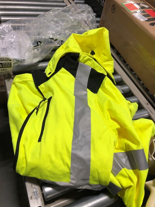 Photo 3 of Ergodyne GloWear 8353 Lightweight Softshell Jacket, Fleece Lined, Hi Visibility, Reflective Safety Jackets XL