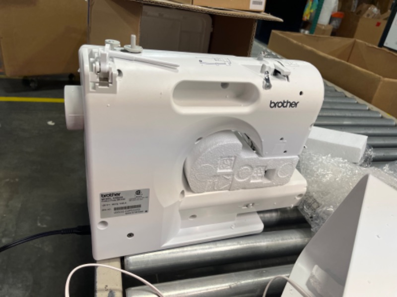 Photo 1 of Brother XR9550 Sewing and Quilting Machine, Computerized, 165 Built-in Stitches, LCD Display, Wide Table, 8 Included Presser Feet, 20x12x17, White XR9550 - New Model Machine