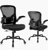 Photo 1 of **may missing screws***Flysky Ergonomic Office Desk Chair Breathable Mesh Swivel Computer Chair, Lumbar Back Support Task Chair, Office Chairs with Wheels and Flip-up Arms, Adjustable Height Executive Rolling Chair A-standard Office Chair 1 only