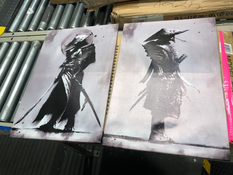 Photo 1 of 2 pack of samurai wall art