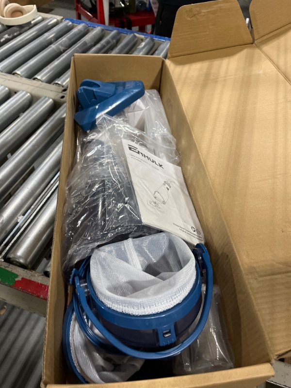 Photo 1 of Enhulk Pool Vacuum for Above Ground Pool with a Telescopic Pole, Running time up to 1H, Handheld Rechargeable Pool Cleaner with Powerful Suction up to 15.8 gallons/min, Ideal for Leaves, Debris