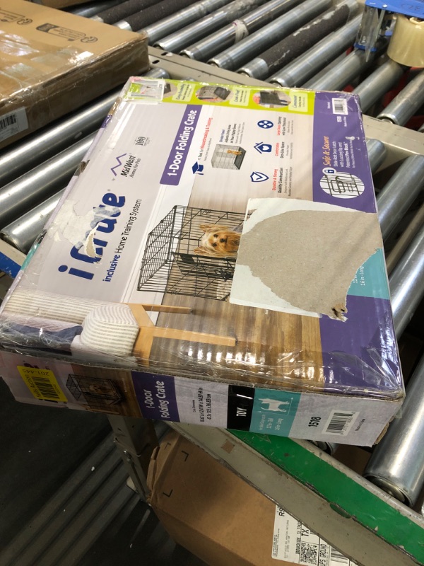 Photo 1 of 18-Inch Single Door iCrate with Fleece Bed