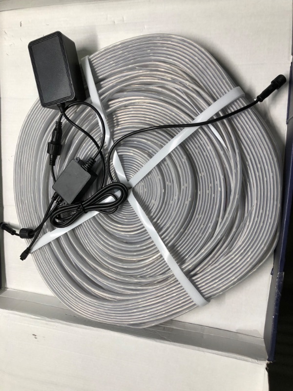 Photo 1 of 200ft Outdoor LED Strip Lights Waterproof 1 Roll,IP68 Outside Led Light Strips Waterproof with App and Remote,Music Sync RGB Exterior Led Rope Lights with Self Adhesive Back for Deck,Balcony,Pool