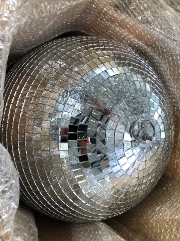 Photo 3 of 20 Pcs Hanging Mirror Disco Ball Ornaments Glass Disco Balls Decoration Different Sizes 70s Reflective Mini Disco Ball Decor with Rope (16 Inch, 2.4 Inch,1.6 Inch, 0.8 Inch) 16 Inch, 2.4 Inch,1.6 Inch,0.8 Inch