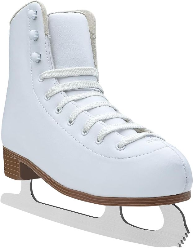 Photo 1 of Women's/Girls' Cold Resistant, Wrinkle Resistant Figure Ice Skates size 8 in women's 