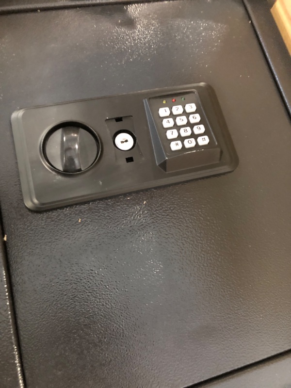 Photo 1 of 17.72" Tall Wall Safes Between the Studs Fireproof with Hidden Bottom Compartment, Heavy Duty Hidden Safe with Combination Lock, Fireproof in Wall Safe for Documents Money Firearms Valuables 17.72" Tall Black Lock