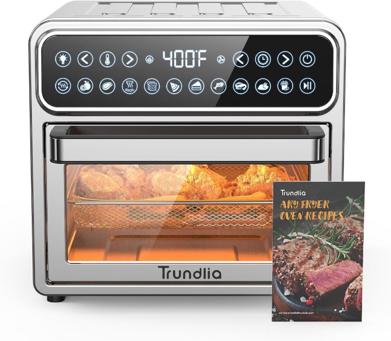 Photo 1 of 11-in-1 Air Fryer Oven 13QT Stainless Steel Air Fryer - Airfryer Combo Oven 1500W Large Capacity Multifunction Toaster Oven with Recipe & 6 Accessories ETL Certified (12 Litres)