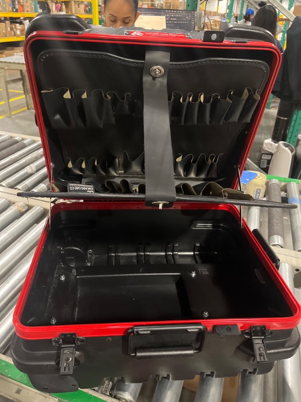 Photo 3 of Chicago Case Military Style Rolling Tool Case with 3 Tool Pallet Organizers