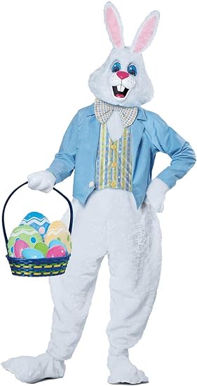Photo 1 of Adult Deluxe Easter Bunny Costume Large/X-Large Multi-colored