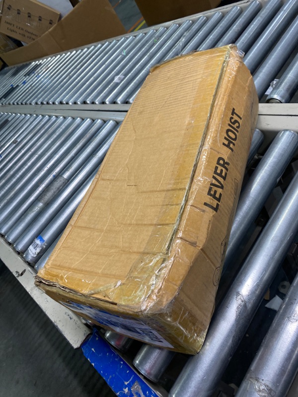 Photo 1 of ANBULL Lever Chain Hoist, 3300LBS 10FT 1.5T 3M Manual Ratchet Chain Puller Hoist w/Portable Hooks for Building Garages Warehouse Automotive Machinery
