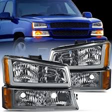 Photo 1 of *USED FOR PARTS NOT COMPLETE** Nilight  Chevy Silverado Avalanche 1500 2500 3500 Headlight Assembly Smoke