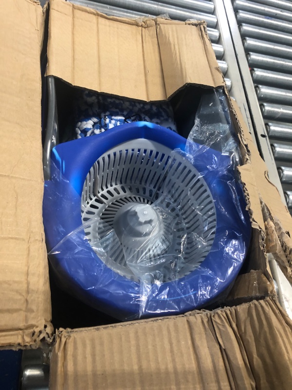 Photo 1 of ***FOR PARTS ONLY***

Simpli-Magic 79229 Spin Including 3 Mop Heads, Regular, Blue/Grey Regular Blue/Grey